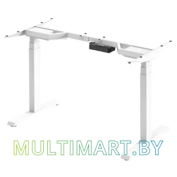 Стол для работы стоя ErgoSmart Ergo Desk Pro 1360x800x36 мм (альпийский белый/белый) картинка 2